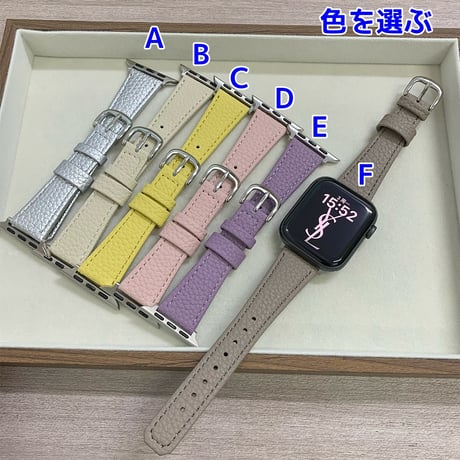レザー Apple watchバンド エレガント アップルウォッチベルト Ultra3 series11 10 98 7 6 SE3 SE2  高級感 耐久性ある[M5800]