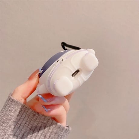 宇宙飛行士 airpods3第3世代カバー  可愛い エアポッツプロケース  フック付  個性  面白いM939