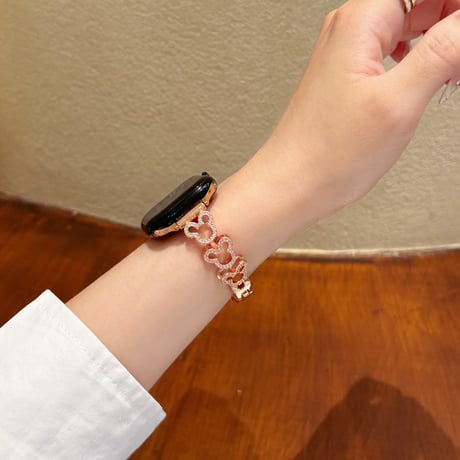 かわいい ダイヤ  AppleWatchバンド メタル AppleWatchベルト Series 11/10/9/8 SE3/2  Ultra3/2/1 高級感高品質 人気品[M6227]