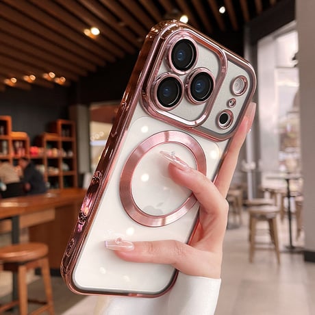 メタル iPhone17ProMax/17Proケース  MagSafe対応 クリア iPhone17/16Pro/15Proカバー カメラ保護 軽量 持ち運びやすい[M6171]