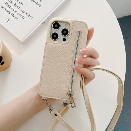 小銭/カード入れ iPhone15/14proカバー 鏡/ストラップ付アイフォン13/12/11proケース レザー 高品質 ガールズに人気 プレゼントおすすめ[M3151]
