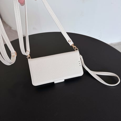 手帳型 アイフォン16pro/15ケース ストラップ付 革製 iPhone14promax/13/12カバー カード収納 スタンド付[M4462]