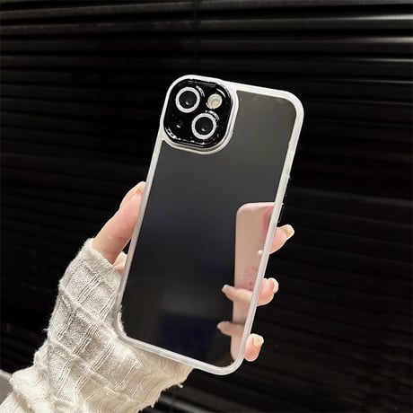 キラキラレンズフイルム付 iPhone15/15proカバー ミラー iPhone14promax/13pro/12ケース 割れない 頑丈[M4260]