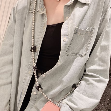 肩掛けストラップ  ローグストラップ 真珠 ハンドメイド おしゃれ  便利  携帯ストラップ  女子力アップ  落下防止  全機種対応  頑丈[M2960]