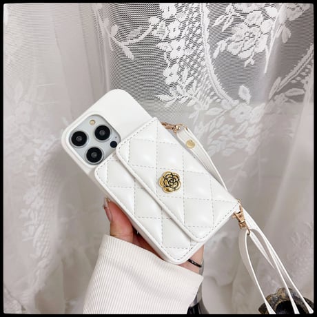 カード収納/小銭入れ iPhone15/15proケース レザー アイフォン13/12/11proケース ストラップ 高品質 有名人愛用[M3502]