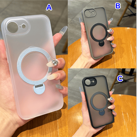 iPhone16eケース 高品質多機能 Magsafeリングスタンド iPhone16Promax/15pro/14ケース 指紋防止 黄ばまない 耐衝撃 男女向け  [M5135]