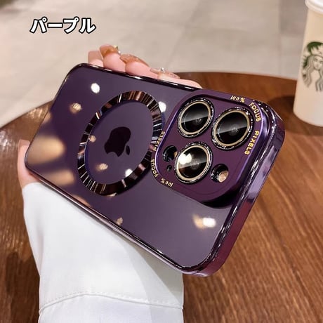 カメラ保護 iPhone16Pro/15ProMaxケース 高級感耐衝撃 MagSafe対応 クリアiPhone14/13Proカバー 耐久性 頑丈 高透明感[M3577]
