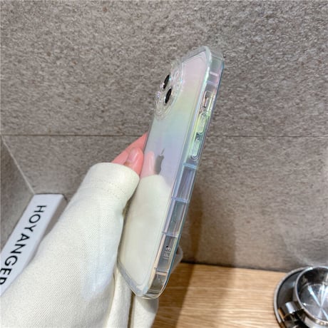 レインボーカラー iphone14/13proケース リボンデコカメラレンズ  iphone12/11カバー  可愛い  お洒落 プレゼントにおすすめ[M2168]
