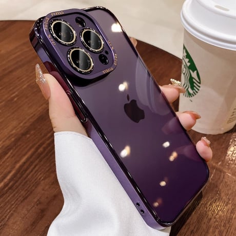 カメラレンズ保護 iPhone15Pro/16ProMaxケース 高級感耐衝撃 iPhone14pro/13Proクリアケース 耐久性 丈夫 高透明[M3580]