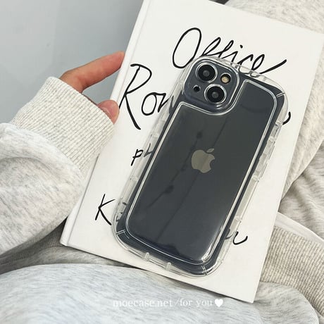 耐衝撃 透明iPhone14/15ケース クリアアイフォン13/12proカバー 全面保護 使いやすい 落下防止枠 トレンド [M2778]