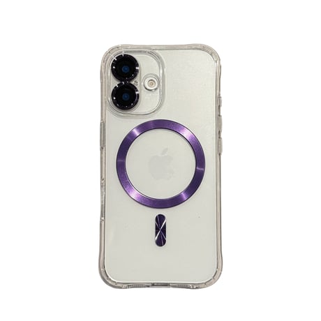 透明Magsafe対応 iPhone16pro/16ケース レンズカバー付 iPhone15/14promax/13カバー 黄ばまない [M5428]