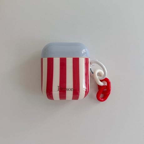 ストライプ柄 AirpodsPro3ケース オシャレ Airpods4カバー  AirpodsPro2/Pro1カバー リング付き  人気品[M6213]