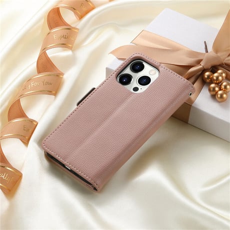 手帳型 iphone14pro/13miniケース 立体花 カード入れ3個 iphone12mini/11promaxカバー お札入れ1個 ストラップ付 可愛い レザー[M2184]