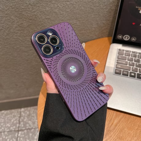 放熱仕様 iPhone16pro/16promaxケース MagSafe対応 カメラ保護 iPhone15pro/14/13proカバー 指紋防止 丈夫 [M5344]