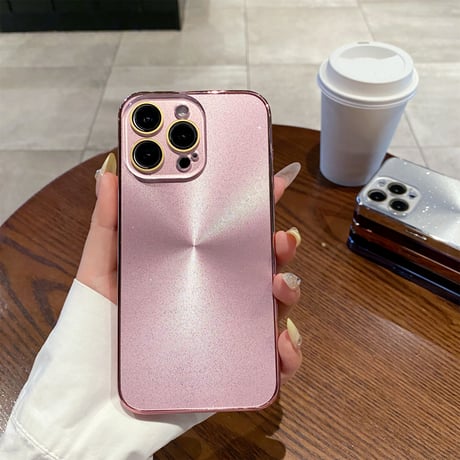 耐衝撃 iPhone16pro/16promaxケース 艶感キラキラ iPhone15pro/14/13カバー カメラ保護 耐久性あり [M5330]