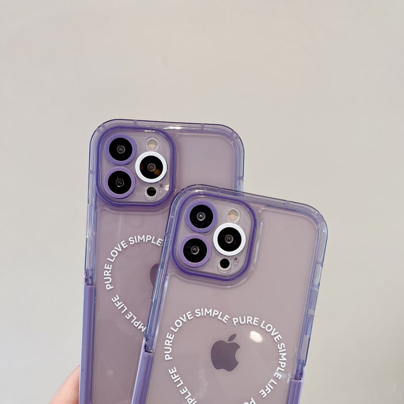 パープル スタンド付き iphone14pro/14plusケース 英語文字 パープル スタンド付き iphone14pro/14plusケース 英語文字