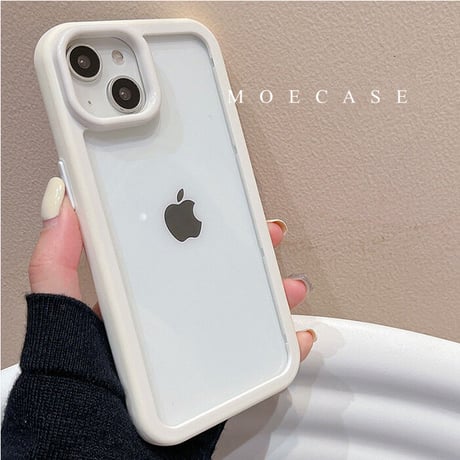 バンパー iPhone14/14proカバー 放熱 iPhone13/12/11promaxケース カラー枠 頑丈耐衝撃 シンプル風  男女兼用[M3191]