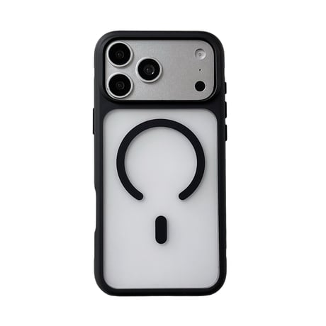 指紋防止 iPhone17ProMax/17Proケース MagSafe対応 iPhone16Pro/15pro/14ケース 滑り止め加工 耐衝撃[M6344]