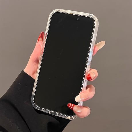 パールリボン iPhone16pro/16ケース ジュエリー シェル風 iphone15pro/14/13/12proカバー  ストラップ 綺麗 可愛い[M5105]
