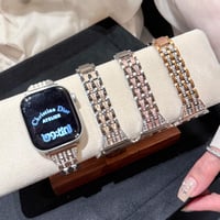 ダイヤ AppleWatchバンド 高級感 上品 AppleWatchベルト Series 11/10/9/8 SE3/2  Ultra3/2/1 高品質 キラキラ感たっぷり[M6456]