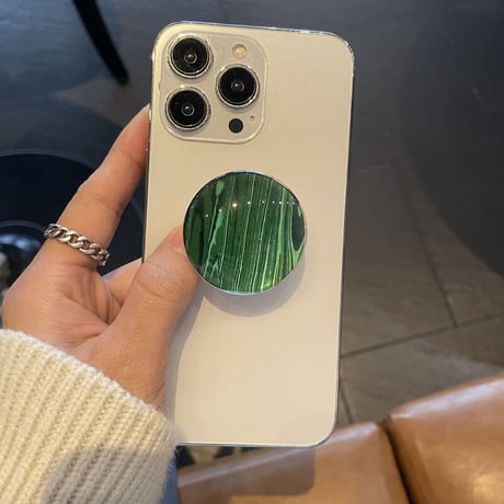 大理石調 ガラス スマホグリップスタンド  かわいいオシャレ 粘着タイプ 個性ファッション 全機種対応 ギフトにおすすめ[M2600]