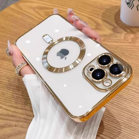 ワイヤレス充電 iPhone16Pro/16Promaxケース MagSafe 黄ばまないiPhone15pro/14/13カバー レンズ保護 ソフトケース[M4801]