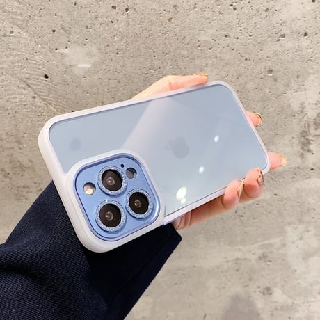 耐衝撃 iphone13/12promaxカバー  キラキラカメラレンズフィルム付 iphone11ケース  高透明感 頑丈耐久性 使用簡単[M1749]