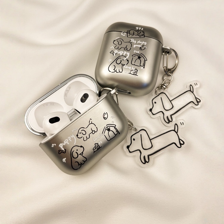 ワンちゃん Airpods Pro3ケース 指紋防止 Airpods4/3カバー pro2/p