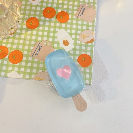 アイスバー スマホグリップ 果物アイスキャンディー ポップスタンド 可愛い スマホソケット  オシャレ 涼しい感じ スタンド機能 落下防止 夏におすすめ[M1750]