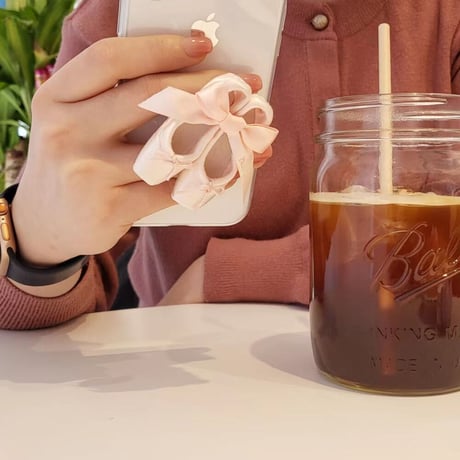 バレエシューズ・トウシューズ スマホグリップスタンド オシャレ かわいい舞踊靴 粘着タイプ 高品質 ギフトにおすすめ[M2799]