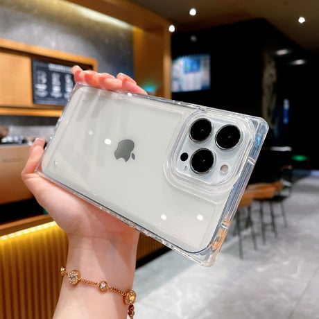 スクエア クリアiphone13/12promaxケース 高透明感 iphoneXS/11promaxカバー   シンプル無地  ツヤあり [M1966]