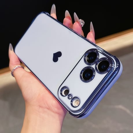 ハート柄 iPhone17Pro/17ケース メタルカラー iPhone17AIr/17Promaxケース 女子力UP 艶感 耐久性あり [M5663]