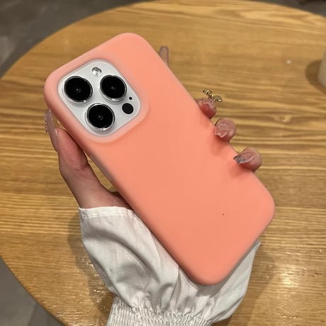 指紋防止 シリコンiPhone15/15pro/15plusケース  手さわりいい丈夫 iPhone14pro/13/12カバー シンプル風[M3938]