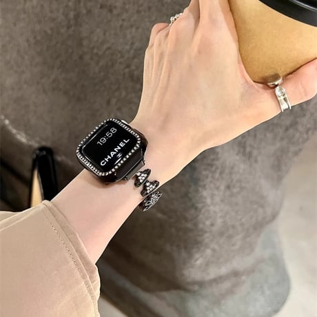 ジュエリー Applewatchベルト 高級感 Ultra2/1/SE(第2/1世代)/Series9/8/7/6/5/4/3/2/1アップルウォッチバンド おしゃれ[M4602]