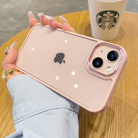 iPhone15/15Proケース クリア 高透明 黄ばまない 金属レンズ枠  頑丈 for iPhone12/13/14カバー オシャレさんにおすすめ[M3503]