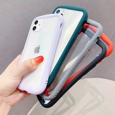 耐衝撃 透明iphone11/12promaxケース  SE2/XSカバー  持ちやすい軽量クリアスマホケース 耐久性頑丈M328