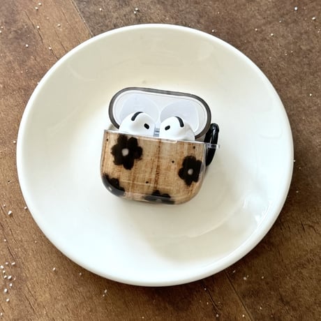 花柄 Airpods 4ケース シック Airpodspro2/proカバー Airpods3/2 リング付き 可愛い[M4954]