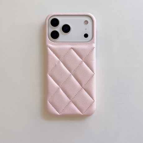 キルティングレザー iPhone17/17Proケース おしゃれ 高級感 iPhone17ProMax/Airケース セレブ愛用 [M5715]