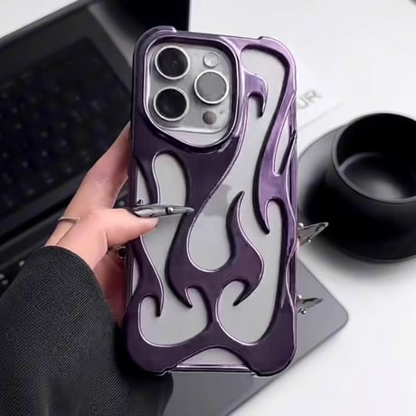 放熱 iPhone16Pro/16ProMaxケース 発熱軽減 冷却 iPhone15pro/14promax/13カバー つや感 透かし彫り[M4605]