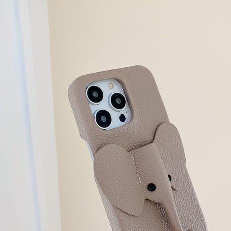 象 iPhone15/14proカバー レザー製 iPhone13pro/12/11proケース かわいい 高品質 有名人愛用ギフトにおすすめ [M3402]