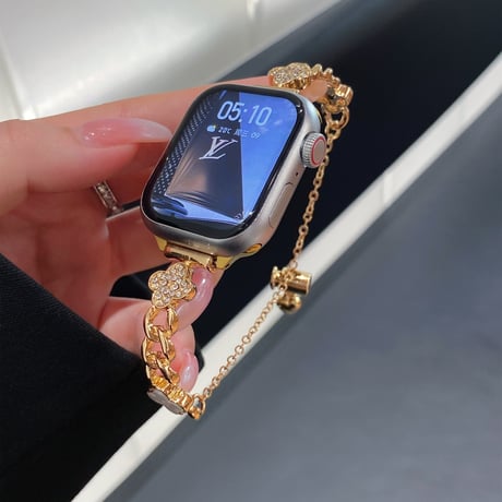 花 Applewatch series10/9バンド オシャレ アップルウォッチseries 8 7 6 5 4 3 2 SE Ultra  人気アイテム 高級感たっぷり[M5257]