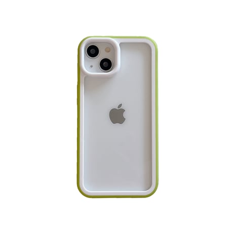 バンパー iPhone14/14proカバー 放熱 iPhone13/12/11promaxケース カラー枠 頑丈耐衝撃 シンプル風  男女兼用[M3191]