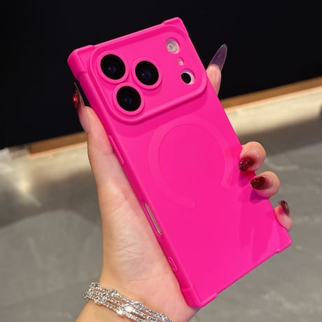 スクエア iPhone17Pro/17Promaxケース Magsafe充電 iPhone17/17Airカバー 四角耐衝撃 カッコイイ [M5659]
