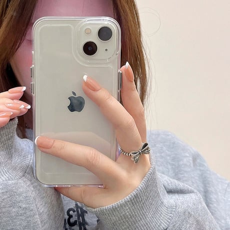 頑丈高透明 iphone13mini/13promaxケース  カラー枠 クリアiphone12/11promaxカバー  耐衝撃 ファッション 写真メモ挟める M1304