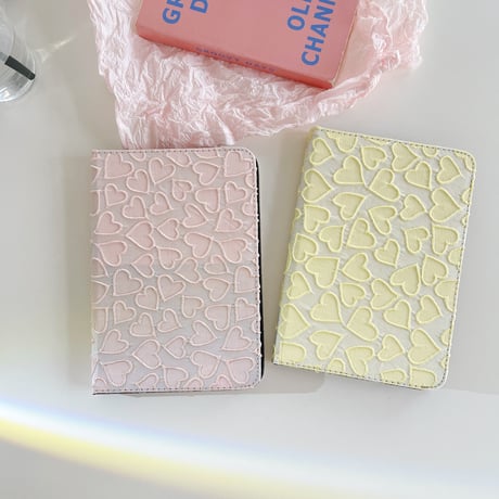 ハート柄 iPad Pro12.9inchケース  刺繡入り 布 iPad Pro第5/ 4世代カバー 10.2/9.7インチ  スタンド  可愛い girlに人気[M2428]