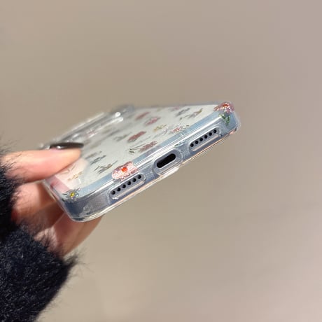 キラキラリボン iPhone17pro/17ケース 甘めコーデ ハート型ダイヤ iPhone16promax/15proケース  女子力高い[M6145]