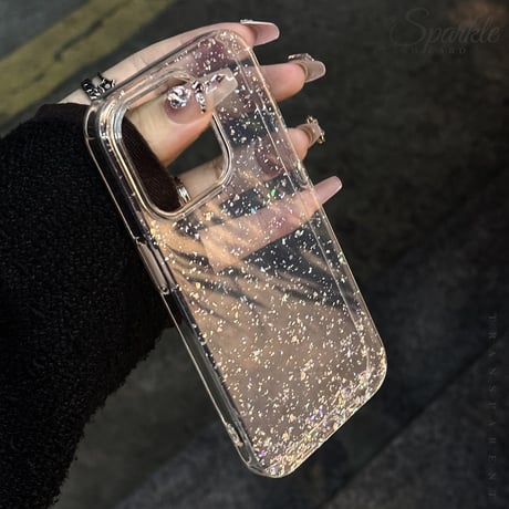 キラキラグリッター iPhone16/16proケース 定番 iPhone14/13pro/12カバー 大人可愛い 軽量人気[M5247]