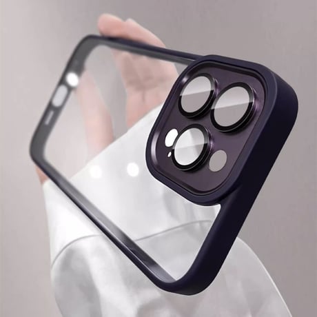 カメラ保護iPhone15Pro/15Promaxケース 頑丈 耐衝撃 iPhone14/13/12proカバー シンプル風 クリアケース 黄ばまない お揃いペア[M3623]