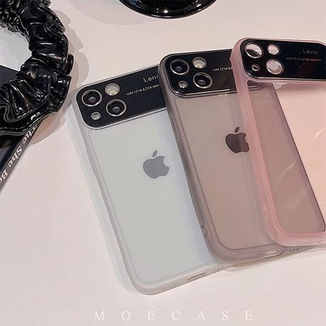 レンズカバー付 iPhone14/15ケース シンプル iPhone13Pro/12/11カバー お揃い 使いやすい 全面保護 トレンド[M3230]