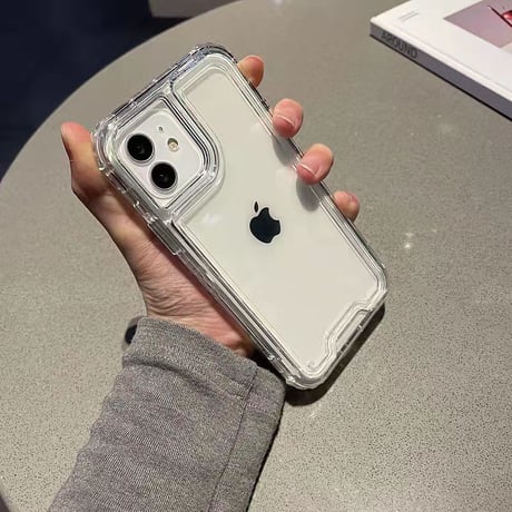 耐衝撃 iphone16/15/14rpmaxケース  高透明 アイフォン13/12promaxカバー  保護力強い  指紋/傷付きにくい 頑丈 三重構造 [M1694]